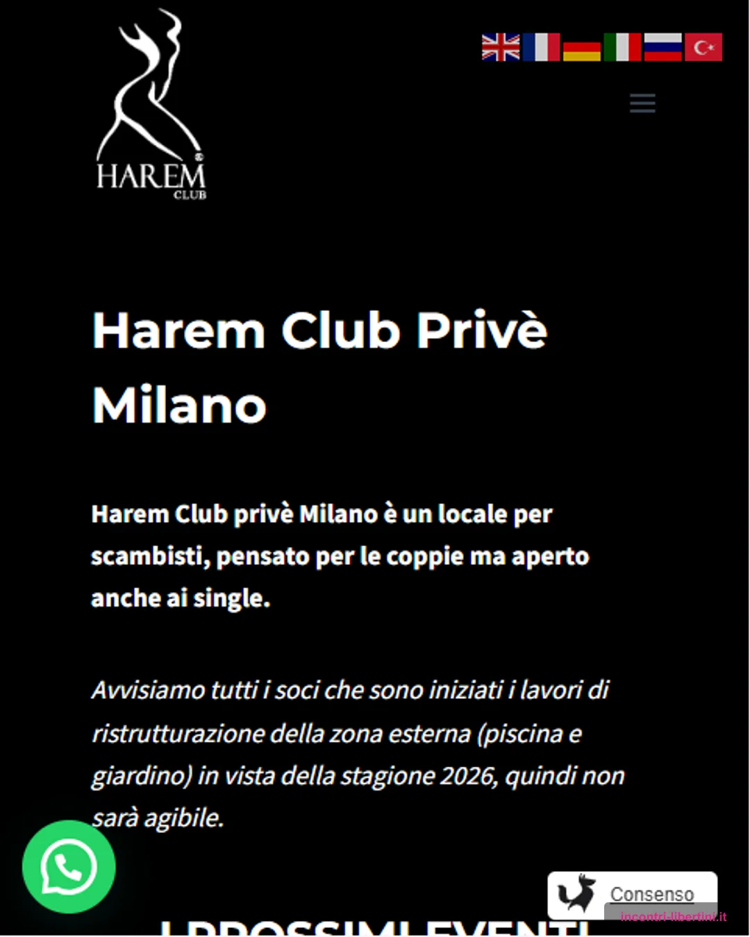 Harem club Milano