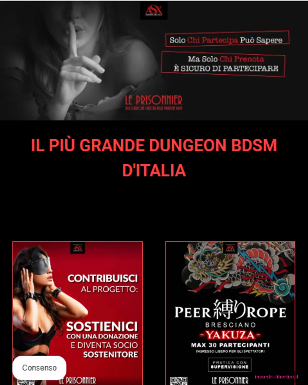 Le prisonnier Eventi