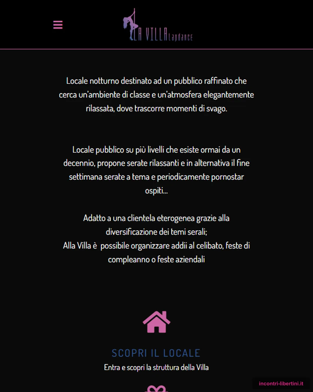 La Villa lapdance