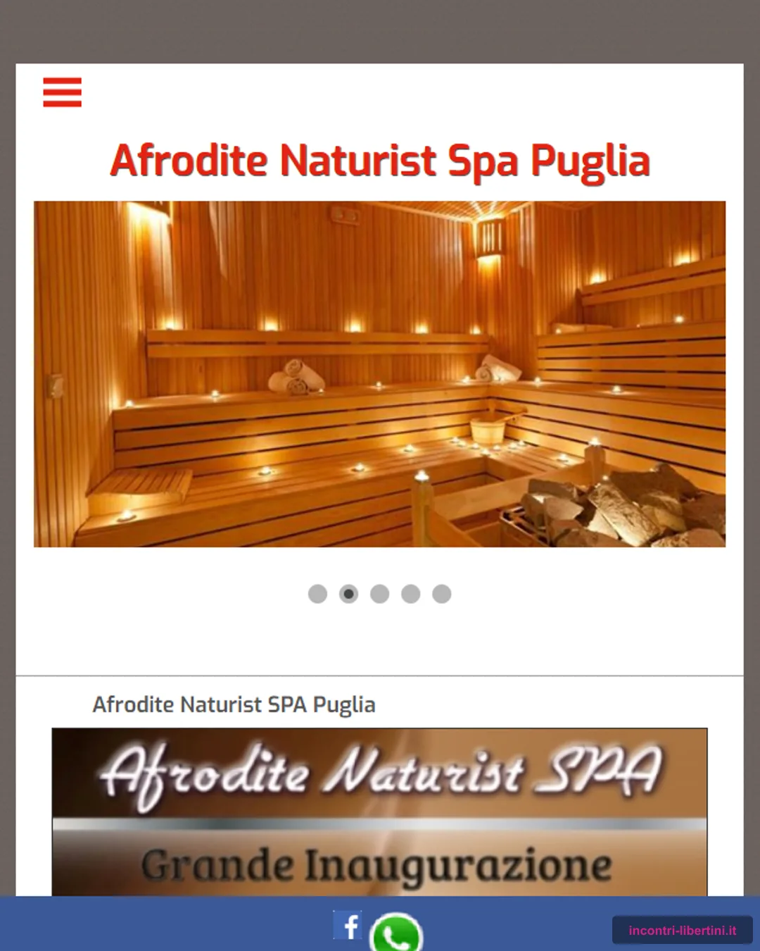 Afrodite spa naturista Puglia